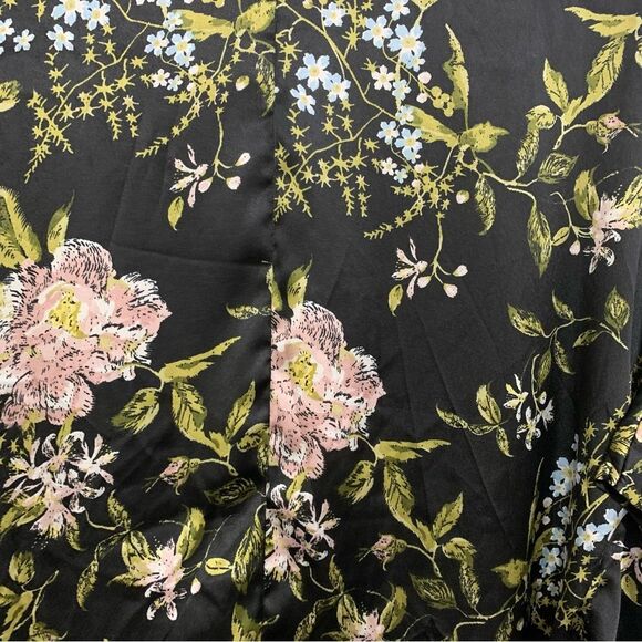 ACCESSORY STREET Short Kimono Women’s OS Black Pink White Floral Open Front. - Picture 5 of 11